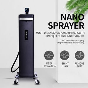 آلة معدات الصالون الاحترافية مع Nano Blue Blue Micro Mist Prayer باخرة شعر عميقة لتغذية عميقة لترطيب الإصلاح السريع