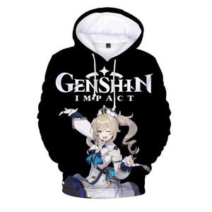 Kawaii Boy Girls Kids Hoodies Genshin Impact Hu Tao Sweatshirt Men womens Hip Hop Clothes Game Hoodie Anime Clothes Oversized Y0901