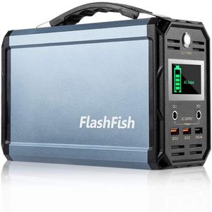 USA Stock FlashFish 300W Solaratorer Batteri 60000mAh Portable Power Station Camping Prepress Battery Recharged, 110V USB-portar för CPAP Camp A26