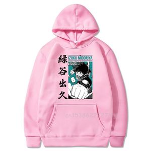 Anime My Hero Academia Hoodies Kvinnor Män Boku Ingen Hero Academia Cartoon Hoodies Funny Deku Graphic Hoodies Sweatshirt Toppar Y0319