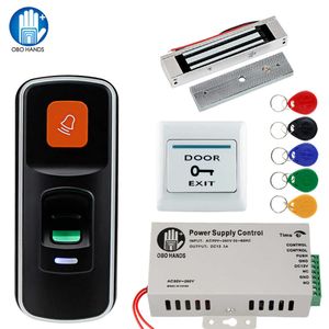 OBO RFID Door Access Control System Kit Set KHz Fingerprint Biometric Electric Magnetic Electronic Locks DC12V Power Supply