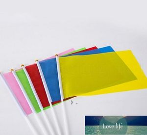 20*28cm Hand Waving Flags Solid Color Flag Banners for Meeting Party Decoration OWB7338