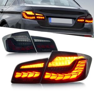 BMW 5シリーズF18 2010-2018 TaillightアセンブリのフルLEDドラゴンスケールのスリームターンランプのための車の後部テールライト