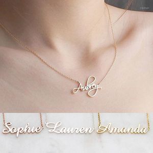 Pendant Necklaces DODOAI Custom Personalized Name Jewelry Personality Letter Choker With For Women Girls Mother