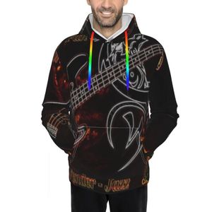 Erkek Hoodies Sweatshirtler Gitar Yazıcı Nefes Alabilir Tişört Sevimli Erkek Köpük Erkek