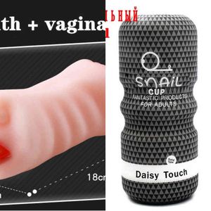 Nxy Sex Masturbators Men Male Masturbator Realistic Vagina Anus 3 Channel Deep Throat Adult Toy Silicone Artificial Porn Airplane Cup 1208