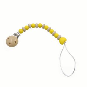 Clip per ciuccio per bambini Ciuccio in gel di silice Supporto per succhietto Clip per perline in silicone Catena Capezzolo Massaggiagengive Colla per denti Catene antigoccia Regalo per doccia per neonati B8138