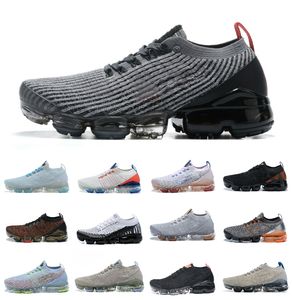 Vapores FK Moc Buty do biegania airs Cushion Męskie Fly Knit 2.0 3.0 Oreo Białe Czysta Platyna Kobiety Ogromny Szary Elektryczny Zielony Cząsteczki Szary Czarny Wężowej Skóry Projektant Trampki