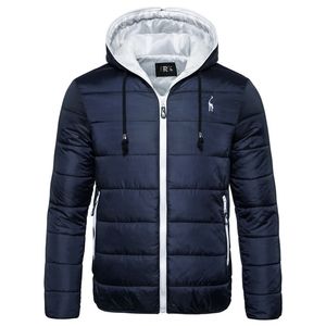 Wasserdichte Winterjacke Männer Hoodied Parka Warmer Mantel verdicken Reißverschluss Tarnung S Jacken 211104