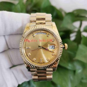 Orologi da uomo di alta qualità Orologi da polso BP Maker 40mm 228238 228238-0005 Oro giallo Vetro zaffiro Quadrante con diamanti Movimento 2813 Orologio da uomo meccanico automatico