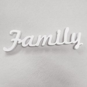 Novelty Items Customized Wood Wooden Words Family Name Logo Shape For Kid's Boy Girls Baby Shower Birthday Wedding Party Decoration Design