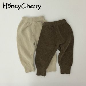 Kış çocuk giyim pantolon tozluk çocuklar için sıcak kahverengi sonbahar kıyafetleri 210515