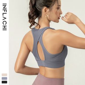 Shockproof hollow out heart women underwears sports bra tank tops back gathered shape breathable yoga clothes fitness running vest