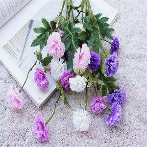 Decorative Flowers & Wreaths 7Pcs Fake Carnation (5 Heads/piece) 21.65" Length Simulation Dianthus Deltoides For Wedding Home Artificial