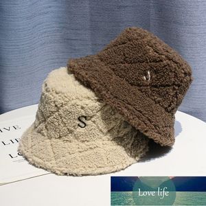 Winter Hat Damska Wyprawa Haft Literaty Lamb Hair Fisherman Hat Ciepły Pluszowy Big Brim Hat Mężczyźni Cena Fabryczna Ekspert Projekt Quality Najnowszy styl oryginalny status