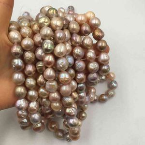 Perles de perles mm Nature Nature Freshwater Perle en vrac Shape baroque Kasumi AA High Luster