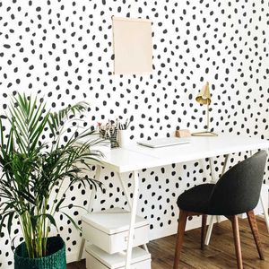 130Pcs Dot Scandinavian Sticker Baby Nursery Kids Room Hand Painted Polka Dots Wall Decal Classroom Vinyl Decor