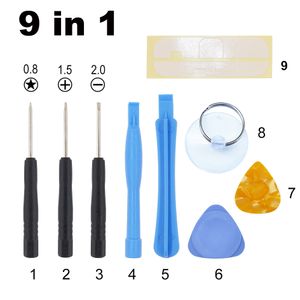 9 in 1 Repair PRY Opening Tool Screwdriver Tools kit FOR Phone APPLE iPhone 34 5 6 s plus 2000set/lot