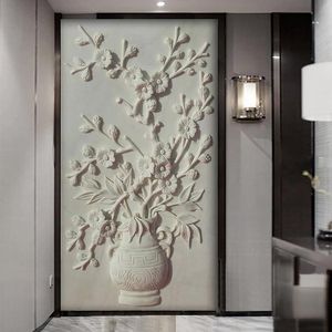 Wallpapers Custom 3D Wall Murals Wallpaper Flower Vase Embossed Living Room Entrance Background Po Painting Papers Home Decor