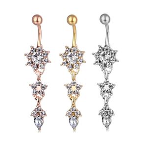 D0684-2 ( 3 colors ) Nice styles clear color Navel Belly Button Ring piercing body jewlery 1.6*11*5 8 on Sale