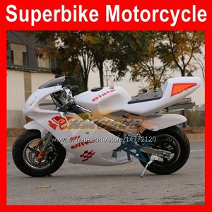 Новые поступления Real Scooter 49CC / 50cc Mini Sports Motobike Двухтактный мотоциклетный велосипед ручной стартер мотоцикл взрослый студент детский автоцикл бензин Kart горячий мотоцикл