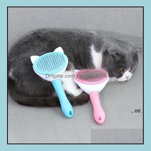 Cat Grooming Supplies Pet Home & Garden Dog Brush Cats Beauty Needle Comb Self-Cleaning Large Size Remove Floating Hair Gwb11841 Drop Delive