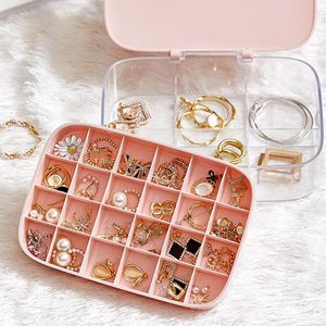 Storage Boxes & Bins Jewelry Box Small Portable Travel Case Mini Organizer Jewellery For Women In Stock