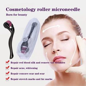 Hem Använd Microneedle Roller Skin Massager 540 Derma Rollers Micro Needle for Hair Regrowth Face Care Anti-Aging Wrinkle Ta bort Dermal