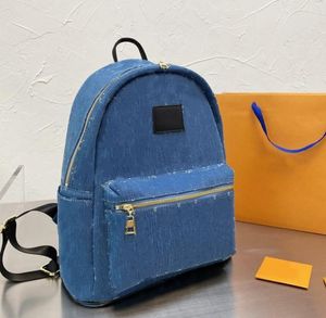 Sacs à dos de denim sacs à main de luxe sacs d'épaule pour les adolescentes mode canevas de grande qualité sac de voyage de grande capacité