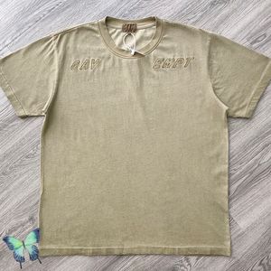 刺繍の堅実なCav Emp Tシャツの男性女性最高品質赤い肖像画TシャツCavemptトップス100％綿快適