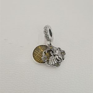 オリジナルのPandora Braceletクリスマスプレゼントの女性ジュエリーセットを作るキット925スターリングシルバーチェーンビーズベストフレンドブレスレット2男性ネックレスチャームDIYバングル