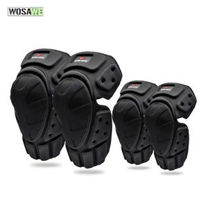 Wosawe Cykel Elbow Protector Knee Pads Eva Skyddsutrustning för motorcykel Skidåkning Skateboard Ridng Racing Safety Guards Q0913