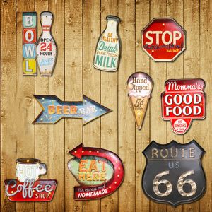 Las Vegas Led Neon Sign Cafe Coffee Pub Bar Illuminated Signboard Art Painting Wall Decor Hanging Light Metal Signs