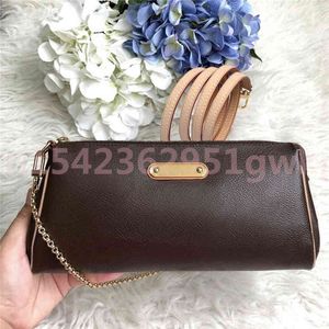 Högkvalitativ 2021New Dam Fashion Eva Chain Shoulder Bag Hot Selling Women Color Changing Leather Crossbody Tas Lower Arm Bag