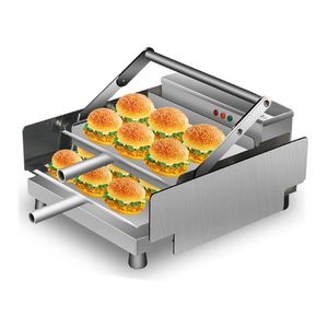 Ticari Küçük Burger Izgara Makinesi Elektrikli Hamburger Pişirme Fırın Toasted Ekmek Makinesi Mutfak Hamburger Ekipmanları