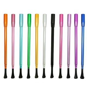 Colorful Long Girly Aluminium Portable Extend Stretch Pipes Dry Herb Tobacco Preroll Smoking Cigarette Handle Holder Telescopic Innovative Design Filter Tips