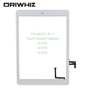 Новый для iPad Air 1 iPad 5 сенсорный экран Digitizer с домашней кнопкой переднего стекла Дисплей сенсорной панели A1474 A1475 A1476 замена