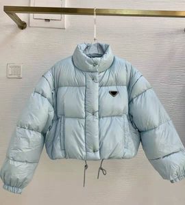 Женская куртка вниз с капюшонами Джинсовая Terry Parkas 2021 леди Womens Blazers Triangle Budge зима толстые пальто с длинными рукавами Windbraкер