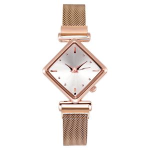 Relógios femininos simples quadrados relógios femininos mostrador pulseira 35mm pulseira boutique moda estilo empresarial presente para namorada relógio de pulso menina Montre De Luxe