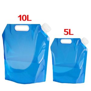 Bolsas de água dobráveis ​​de sacos de água dobrável Lata de armazenamento portátil Pacote de hidratação Reservoir Recipiente 5L/10L