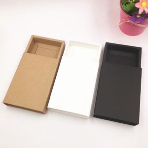 Gift Wrap 20pcs Kraft Paper Drawer Boxes Wedding Party Candy Box For Handmade Soap Craft Jewel Packaging
