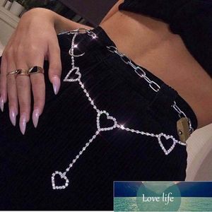 Bohemia Rhinestone waist chain love navel chain summer beach crystal body jewelry for women and girls jewelry accessories Factory price expert design Quality