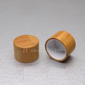Storage Bottles & Jars 30pcs 20/24/28R 410 Bamboo Screw Cap Lid For Plastic Cosmetic Liquid Makeup Refillable Containers
