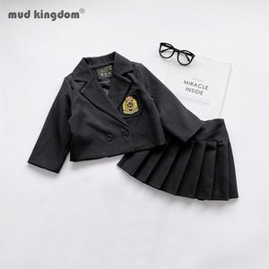 Mudkingdom Student School Uniform JK Suit High Waist Pleated Skirts Sailor Class Anime Clothes 210615