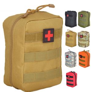 Saco vazio para kits de emergência Tactical Medical Primeiros Socorros Kit Pacote de Cintura Ao Ar Livre Camping Caminhada Caça Caça Molle Bolle Mini Survival Storage Case