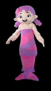 Real Fotos Mermaid Mascot Traje Festa Personagem De Banda Desenhada Trajes Para Venda Tamanho Adulto Fábrica Direto Support Personalização