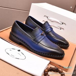 5 stil pd topp kvalitet loafers lyxiga skor läder monte carlo moccasin slip-on velet designer män sneaker gummi yttersula tryckt avslappnad