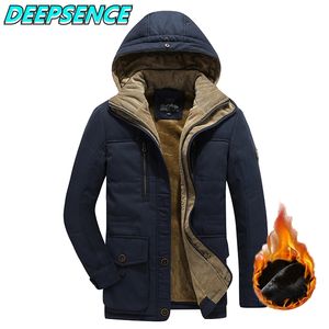 Giacca invernale da uomo Parka in pile spesso con cappuccio Cappotto staccabile Cappotto militare all'aperto Tasche casuali sciolti Parka 6XL 210910