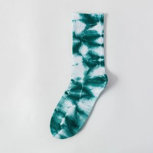 Sockor Womens Mens Tie Dye Printing Street Printed Cotton Hiphop Sport Sock for Men Women High Autumn Winter 81