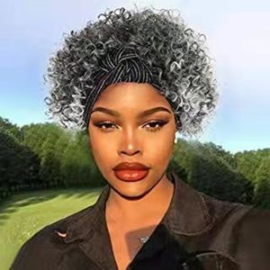 Kadın At Kuyruğu Gri Saç Uzatma Gümüş Gri Afro Kinky Kıvırcık İpli İnsan Remy Ponytails Hairpieces Gerçek Saçlar Klip Klip Bun 100g 120g